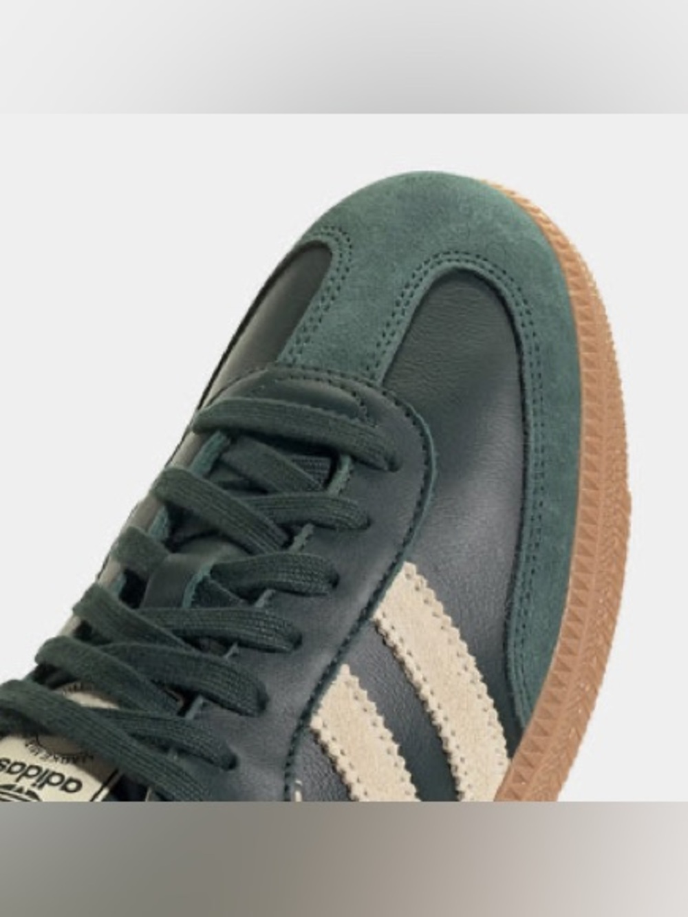 Adidas Samba OG Collegiate Shadow Green Cream White Shoes Men’s 5.5 Women’s 6.5 - Picture 2 of 12